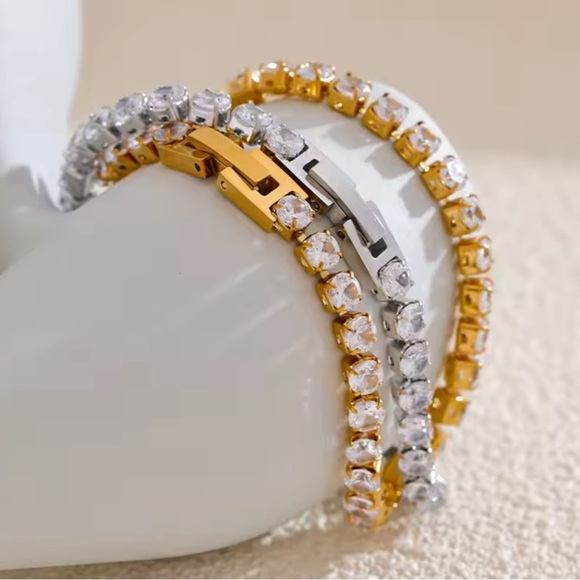 Wholesale ZIRCON Gold Tennis Bracelet - Picture 14 of 14